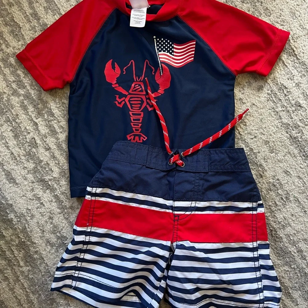 4! 2T boy swim suit sets